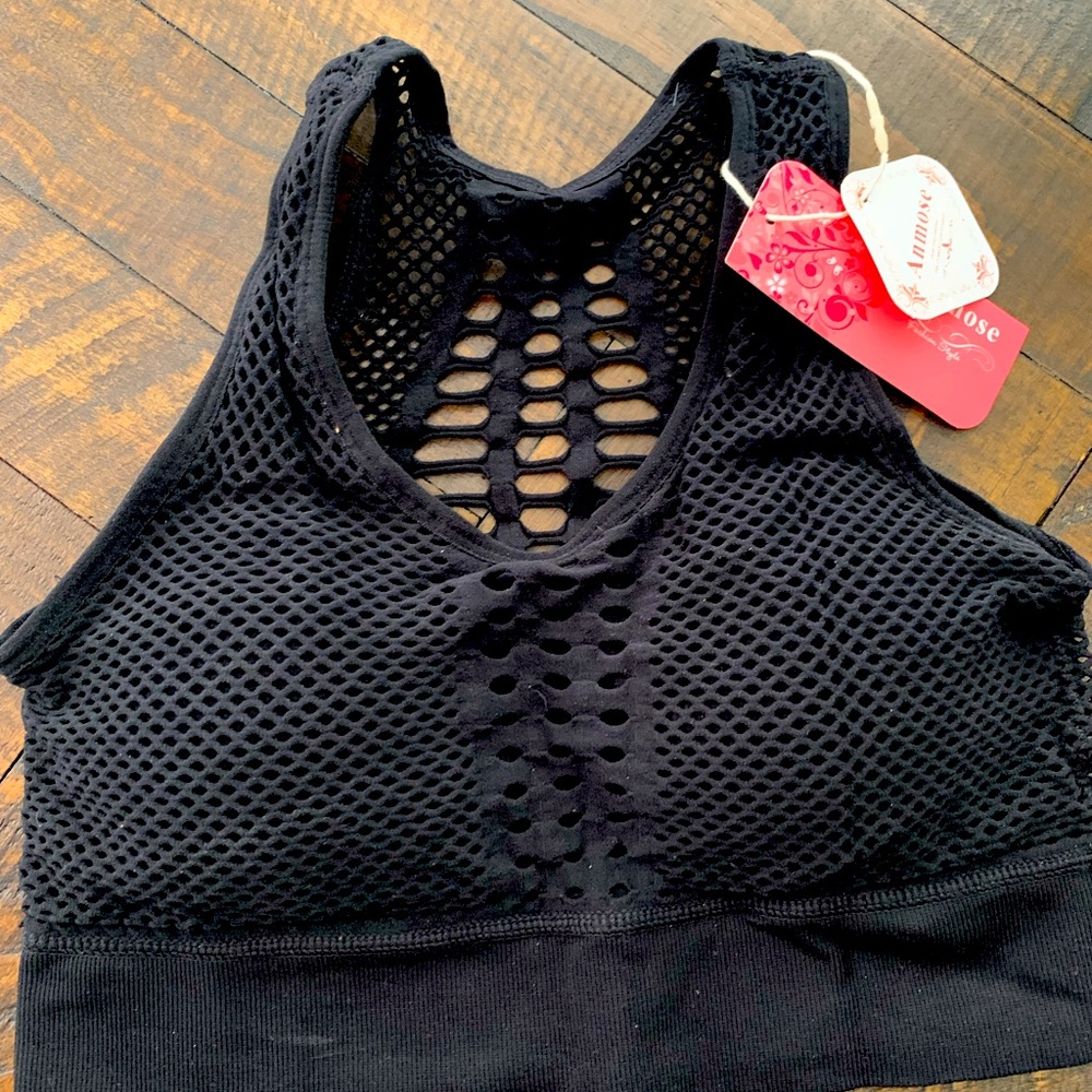 New Anmose medium razor back cut outs sports bra - Picture 1 of 4